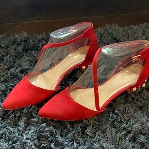 Aldo Wiliwiel Red Microfiber/Suede Size 10